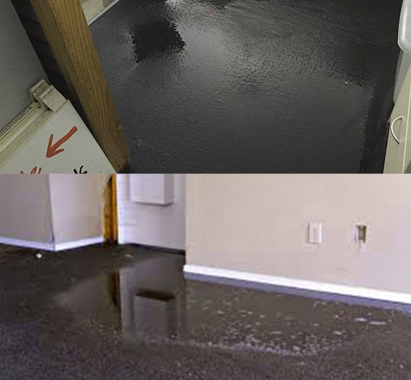 water flooded in house